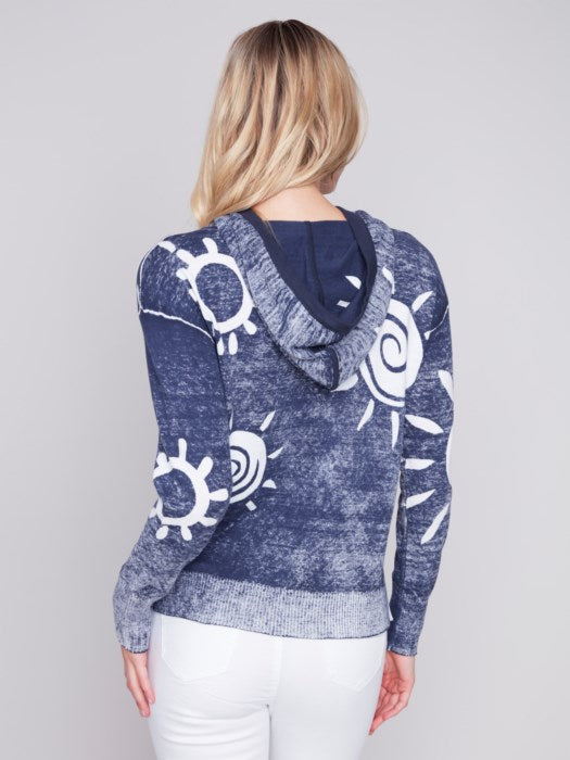 Reverse Printed Hoodie Sweater (C2616 261B)