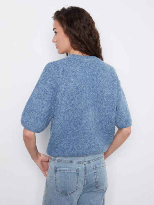 Elbow Sleeve Balloon Shape Sweater (C2858R635C)