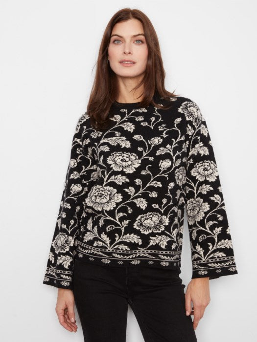 Crew Neck Jacquard Sweater (C2905R974A)