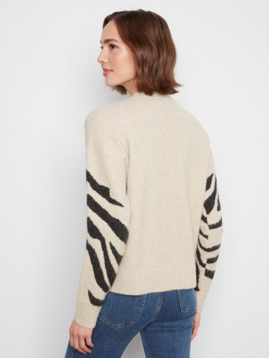 Jacquard Crew Neck Sweater (C2906QR717C)