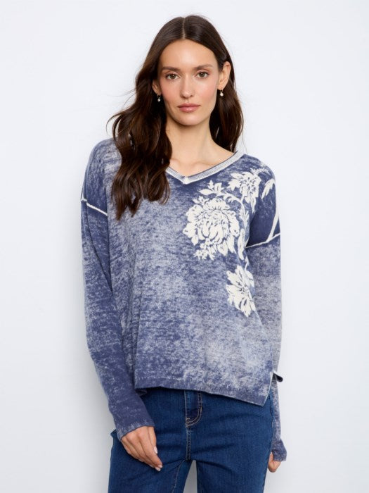 Reversible V-Neck Sweater (C2907P)