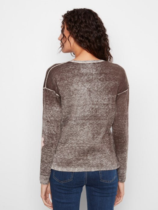Reversible V-Neck Sweater (C2907P)