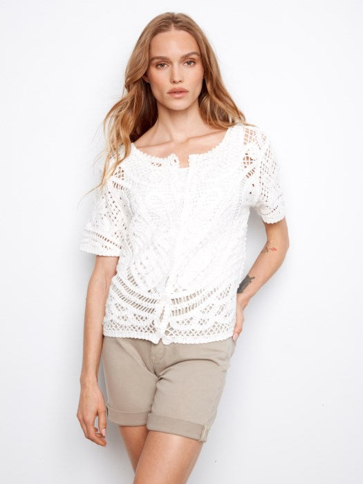 Reversible Cotton Crochet Top (C2965)