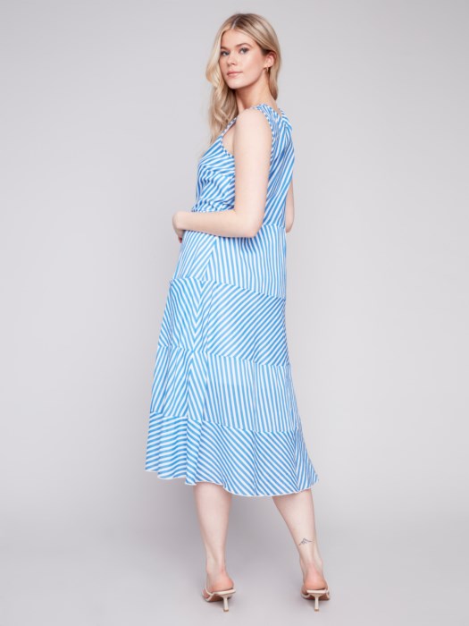 Printed Sleeveless Cotton Voile Dress (C3111RR)