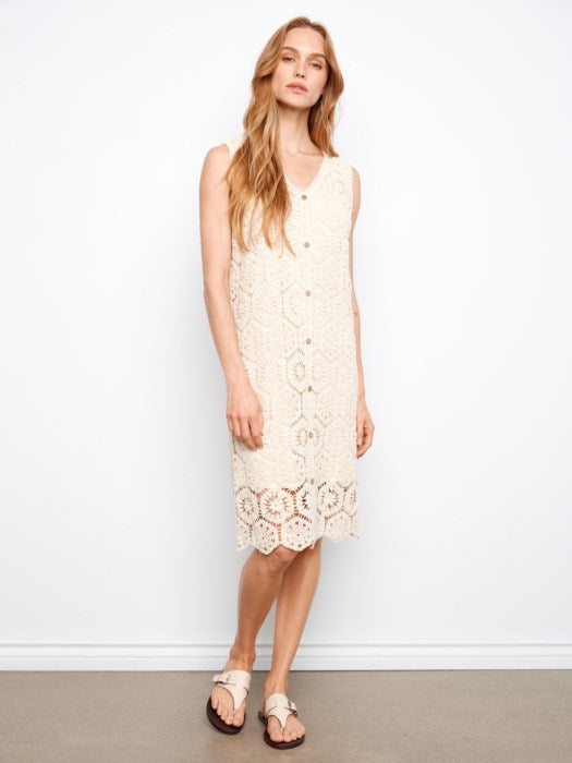 Cotton Crochet Sleeveless Dress (C3243264D)