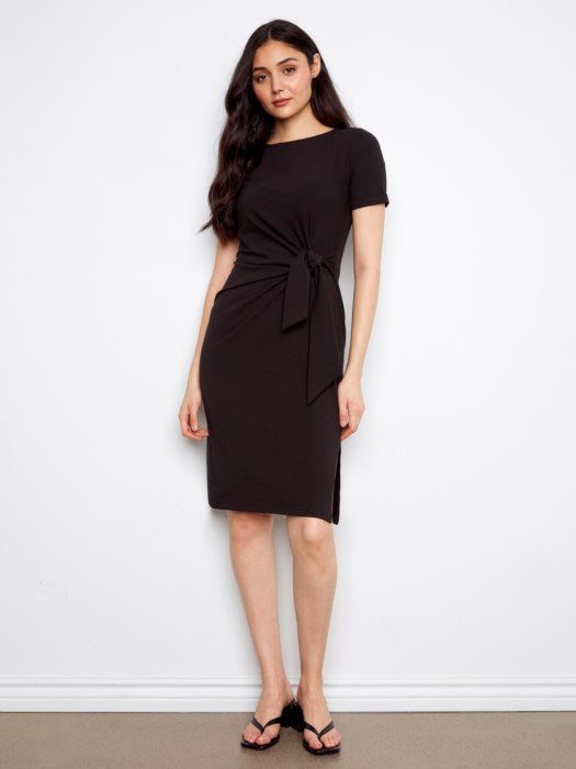 Cotton Boat Neck Dress (C3250)