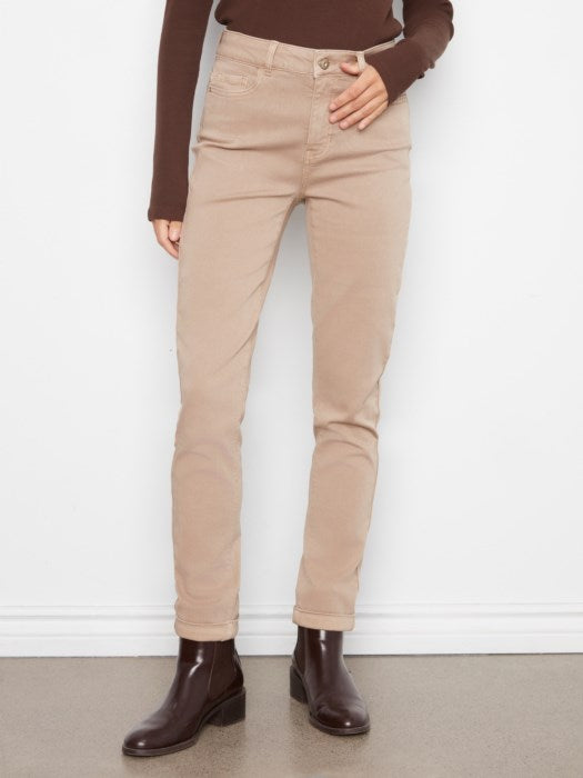 Cuffed Hem Twill Jeans (C5309YR188B)