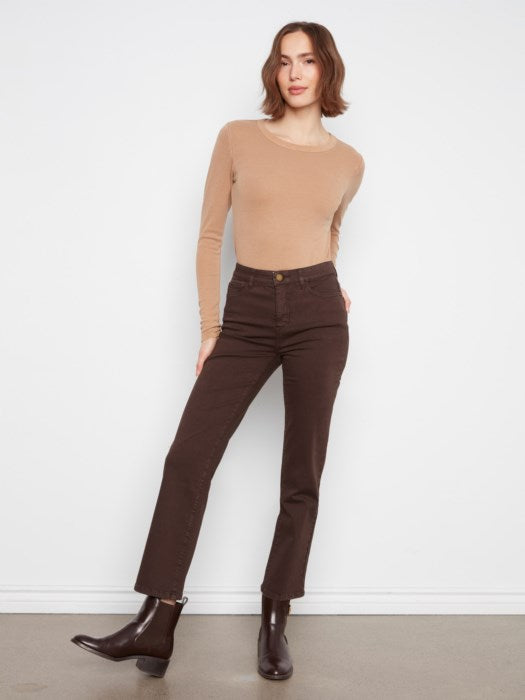 Straight Leg Twill Pants (C5584RR)