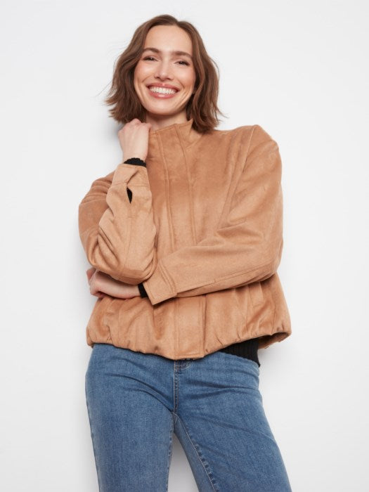 Faux Suede Bomber Jacket (C6428754C)