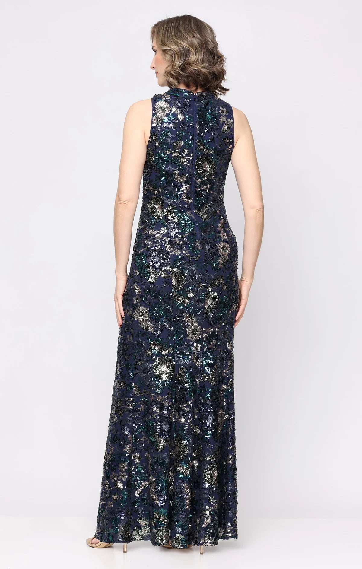 Phoebe Floral Sequined Gown (AE0121)