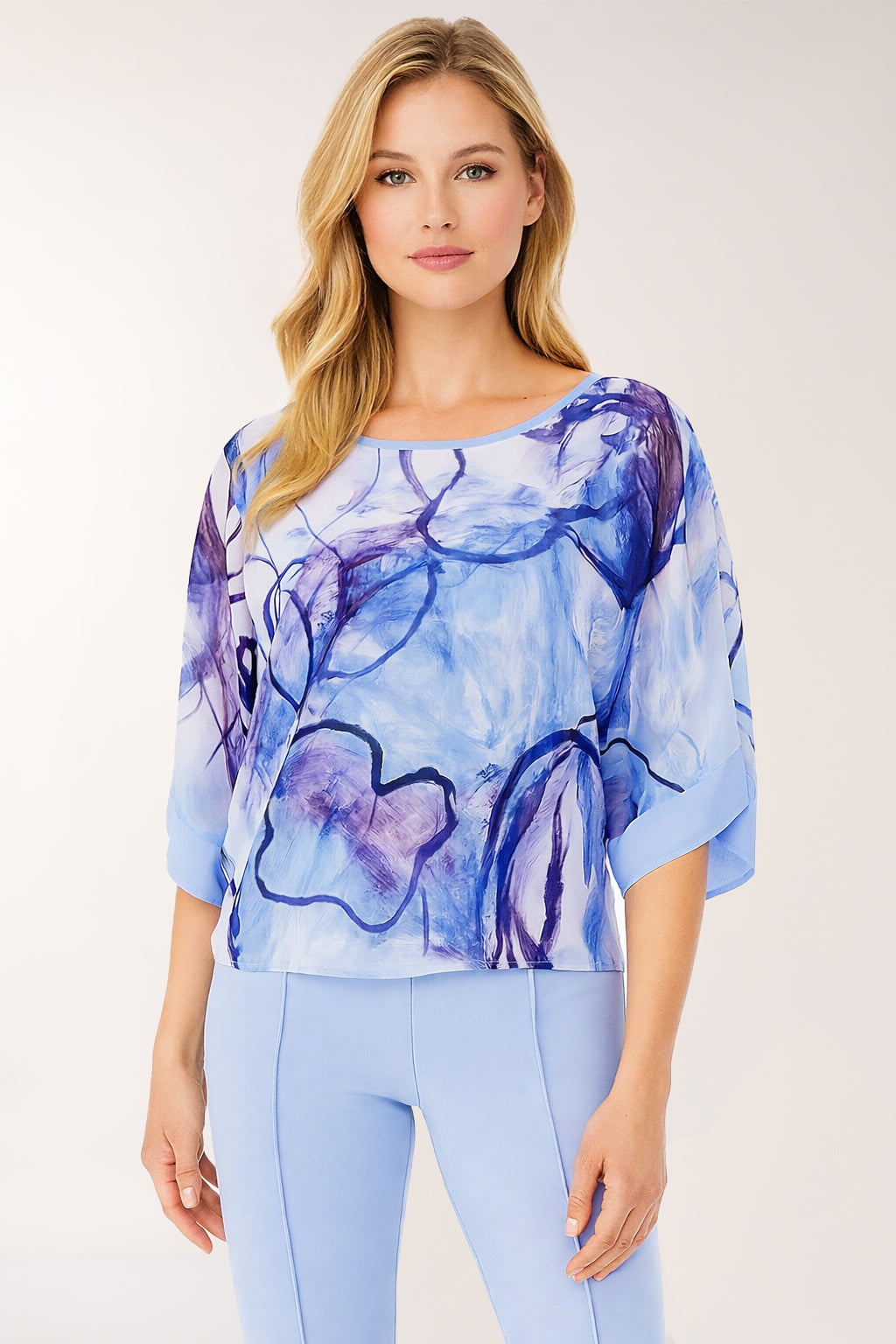 Abstract Floral Top (266247)