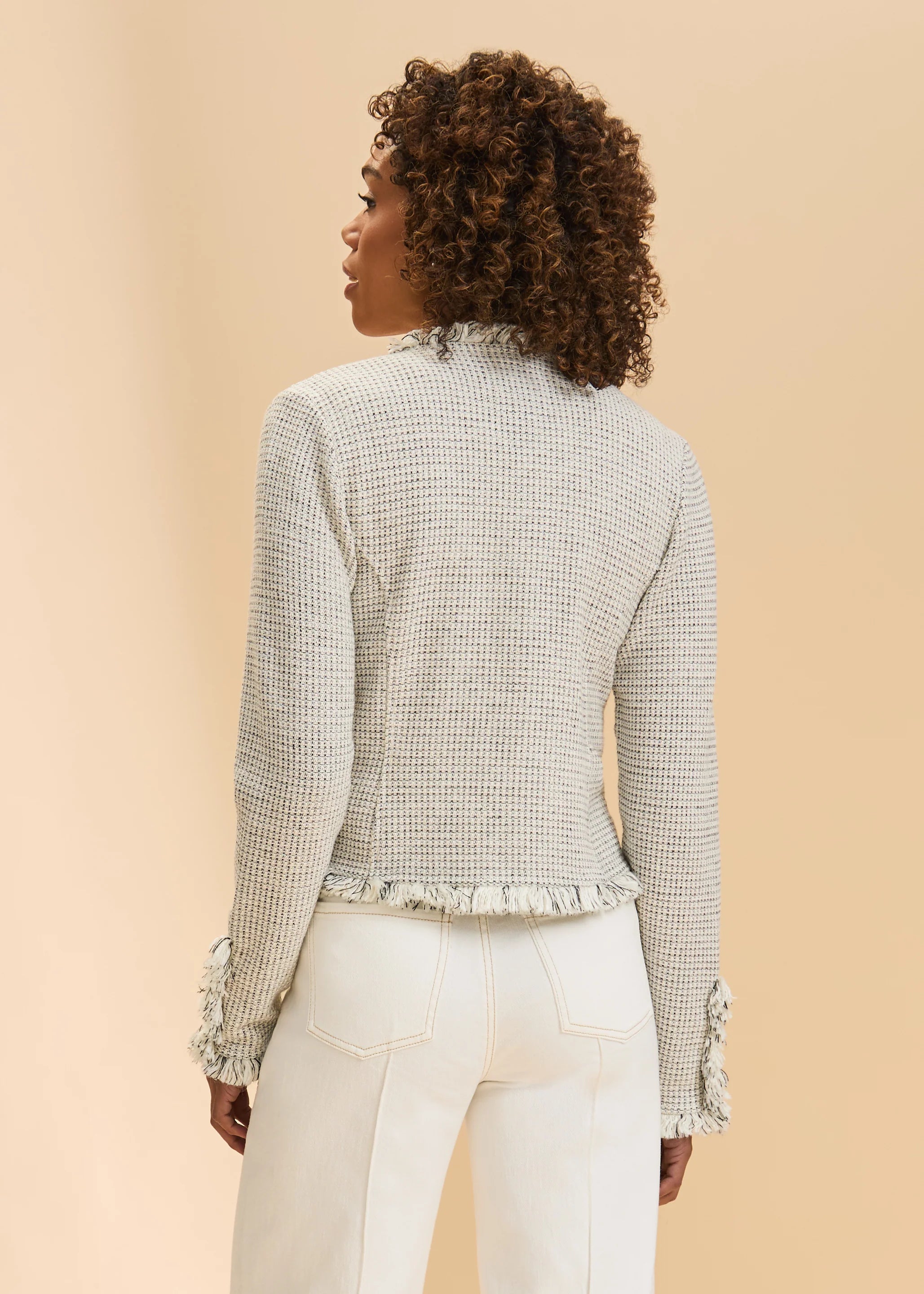 Deconstructed Knit Tweed Jacket (1927190)