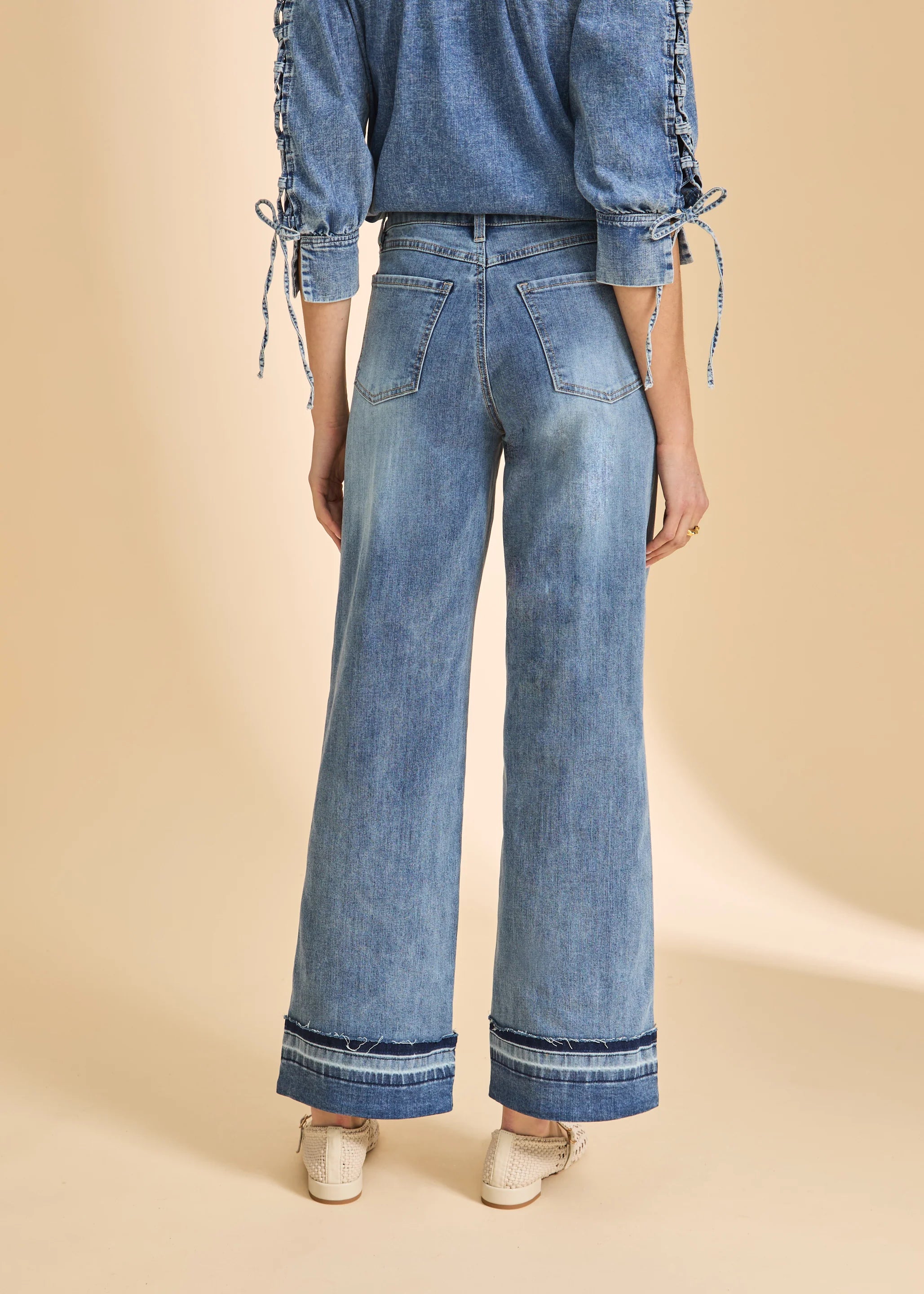 Olivia Cuffed Wide Leg Denim (2751779)