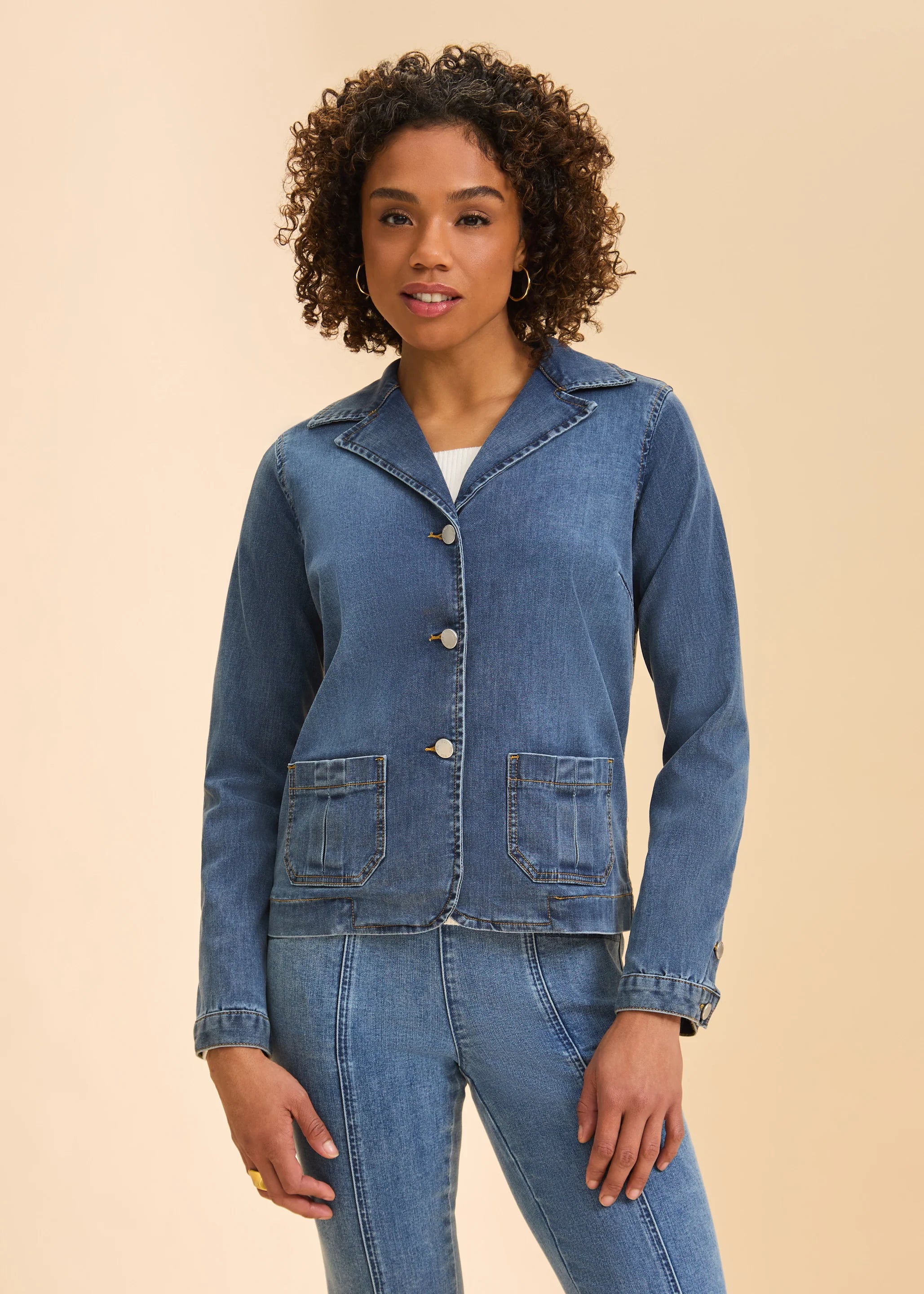 Denim Blazer Jacket (191370)