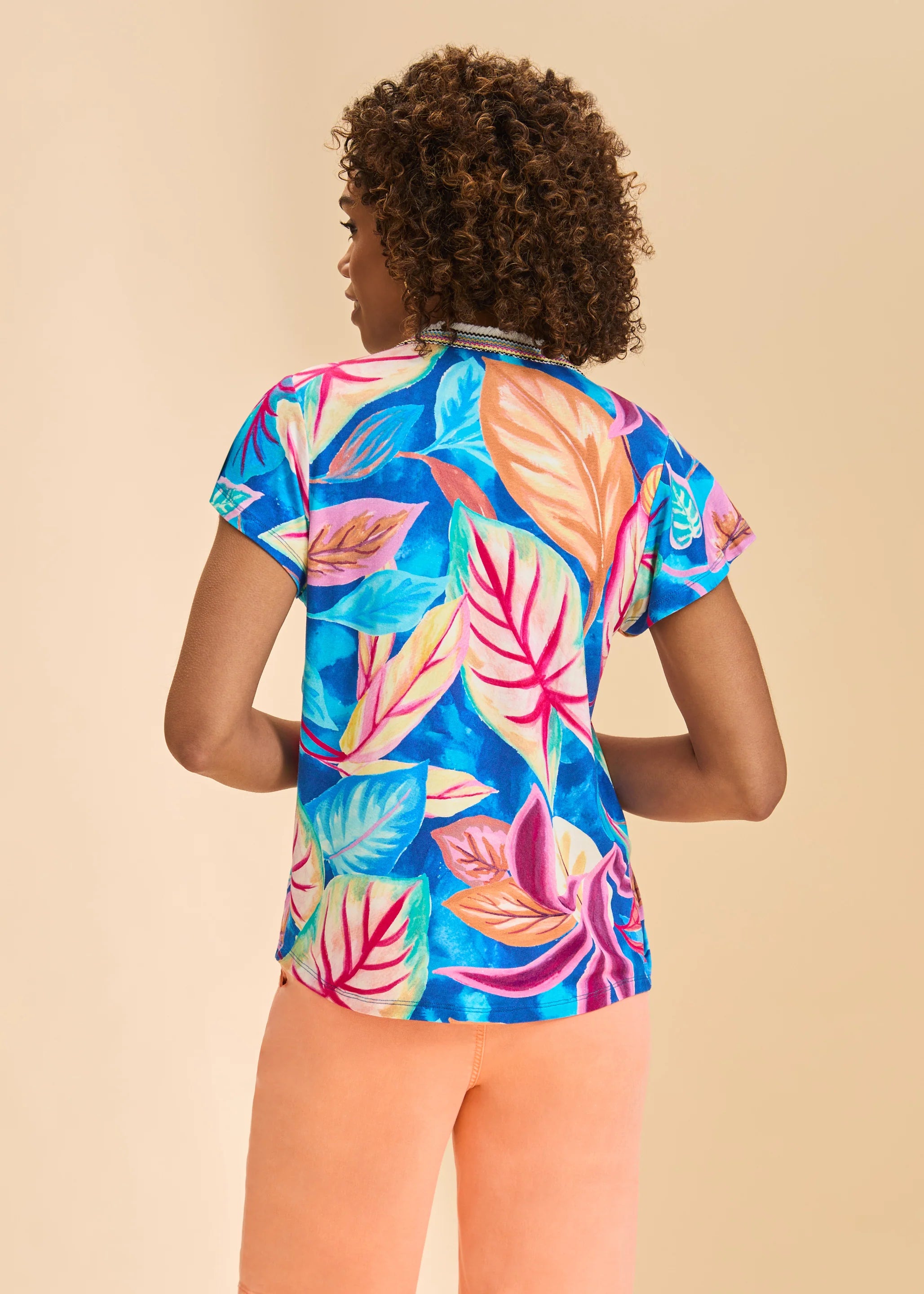 Flutter Sleeve Pintuck Top (3830153)