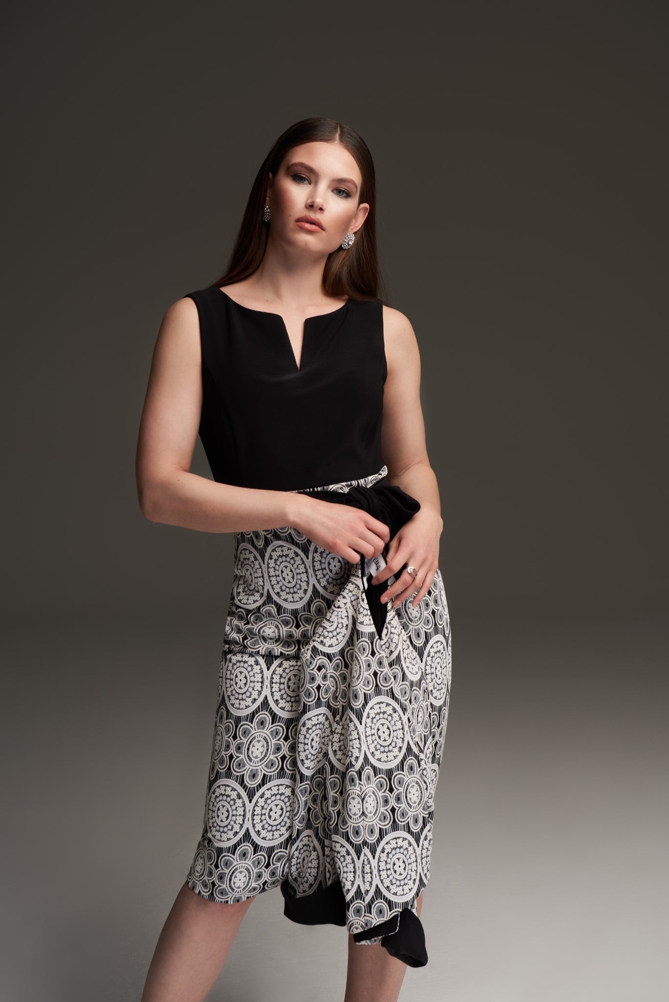 Lace Motif Dress with Bolero (JR1012)