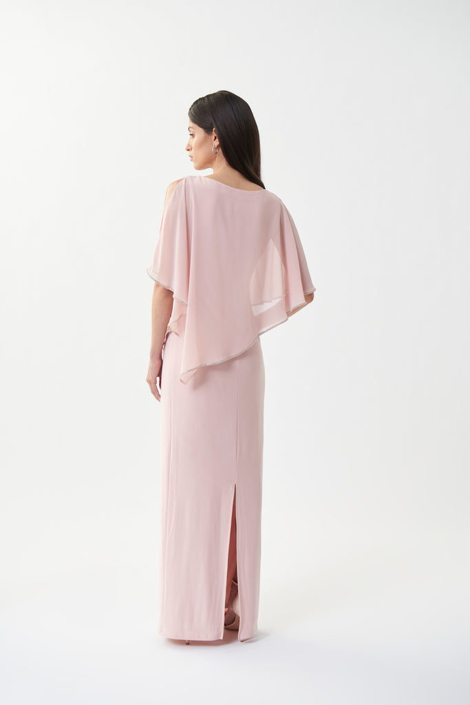 Long Dress with Sheer Overlay (JR1002)