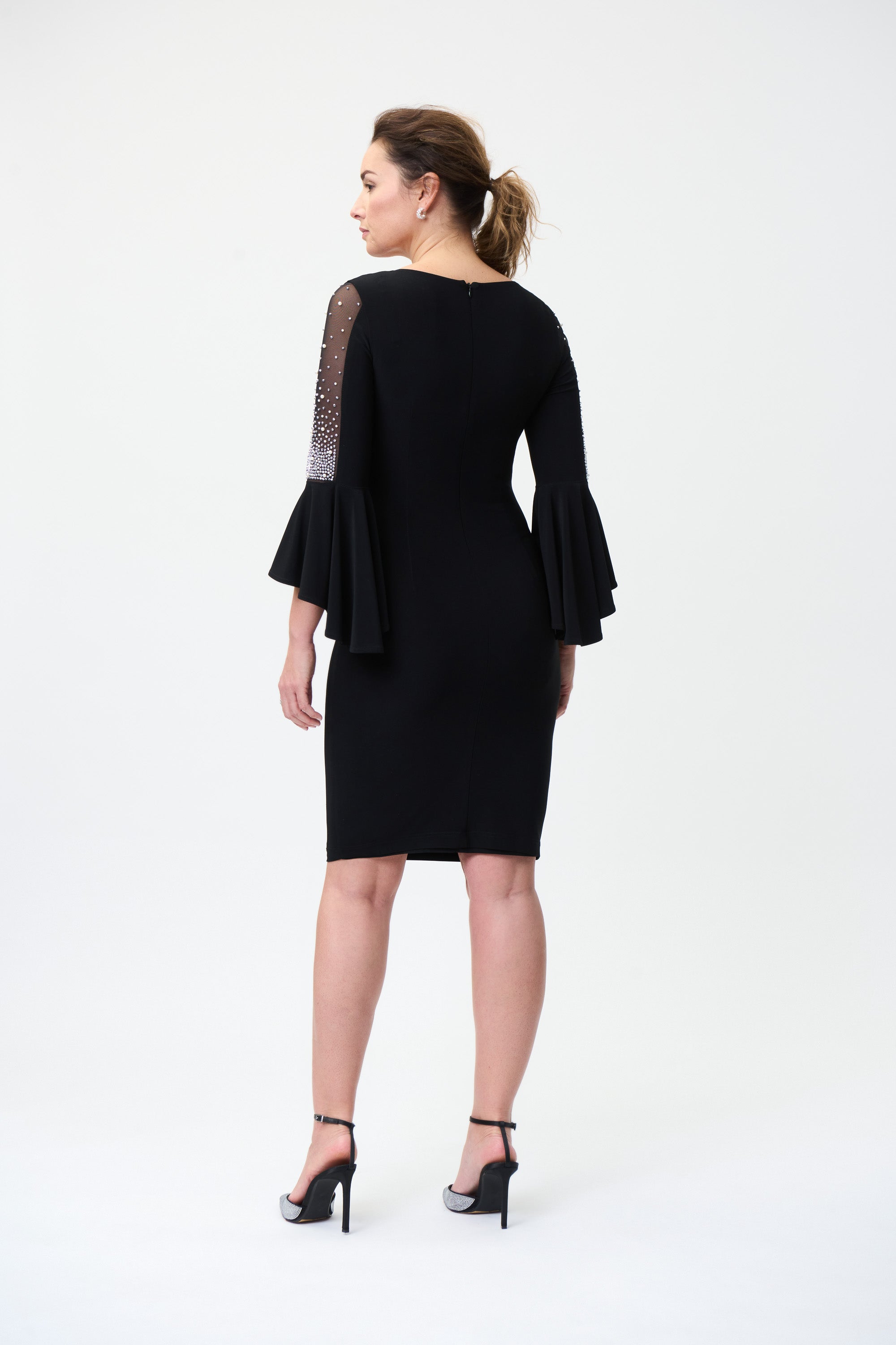 Ruffle & Sheer Dress (JR1052)