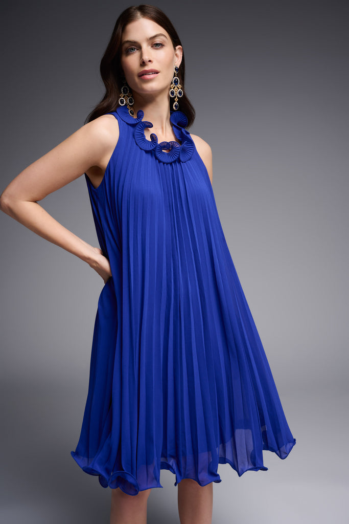 Chiffon Trapeze Sleeveless Dress (JR1056)