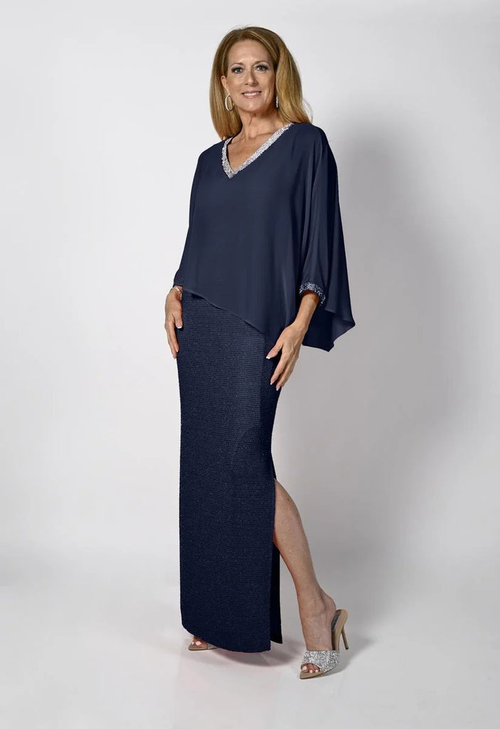 V Neck Long Dress (FL0057)