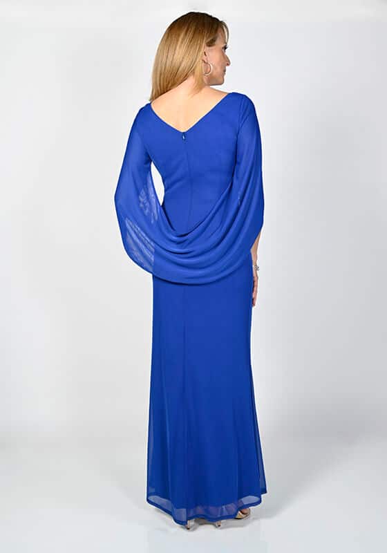 Long Gown with Cape (FL0075)