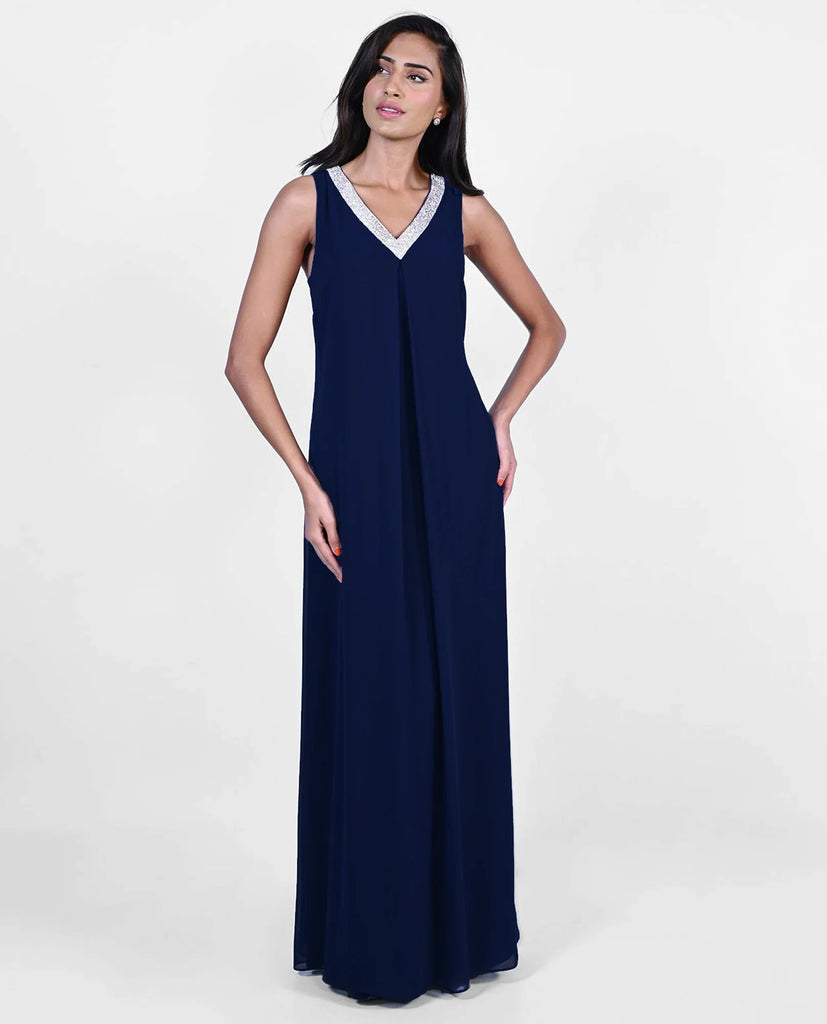 Long Dress with Crystal Detail (FL0049)