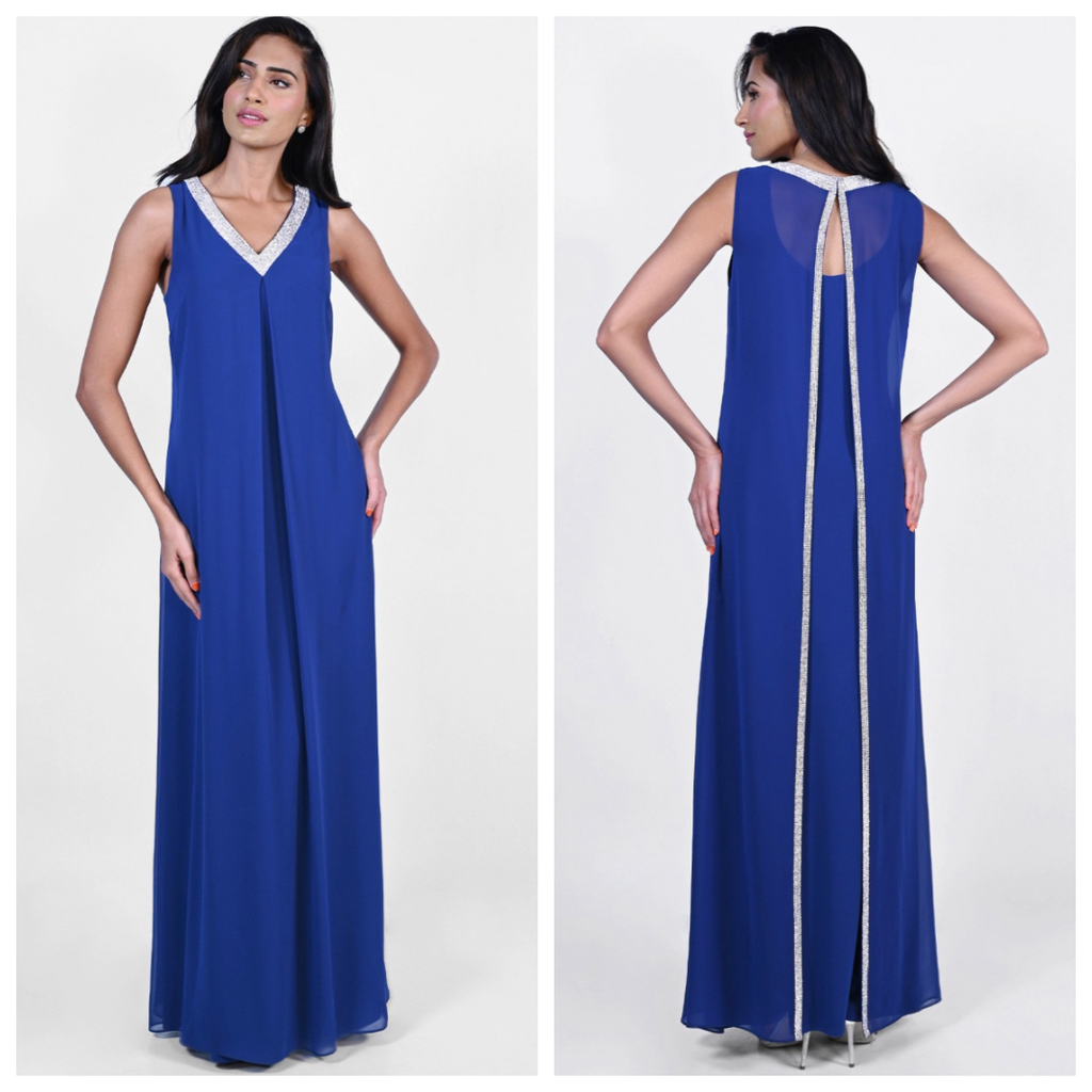 Long Dress with Crystal Detail (FL0049)